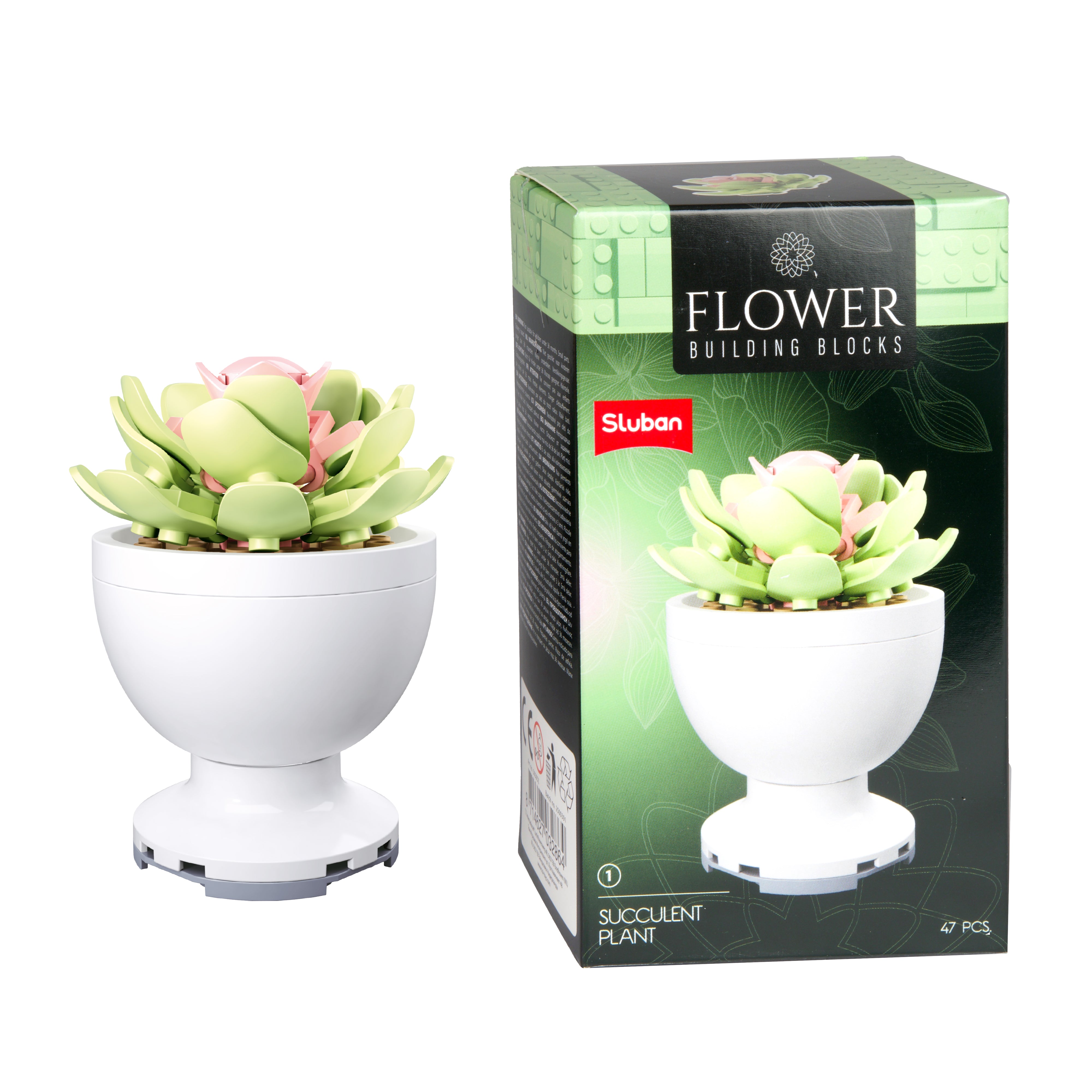 Toi-Toys - Bausteine Blumen in Töpfen