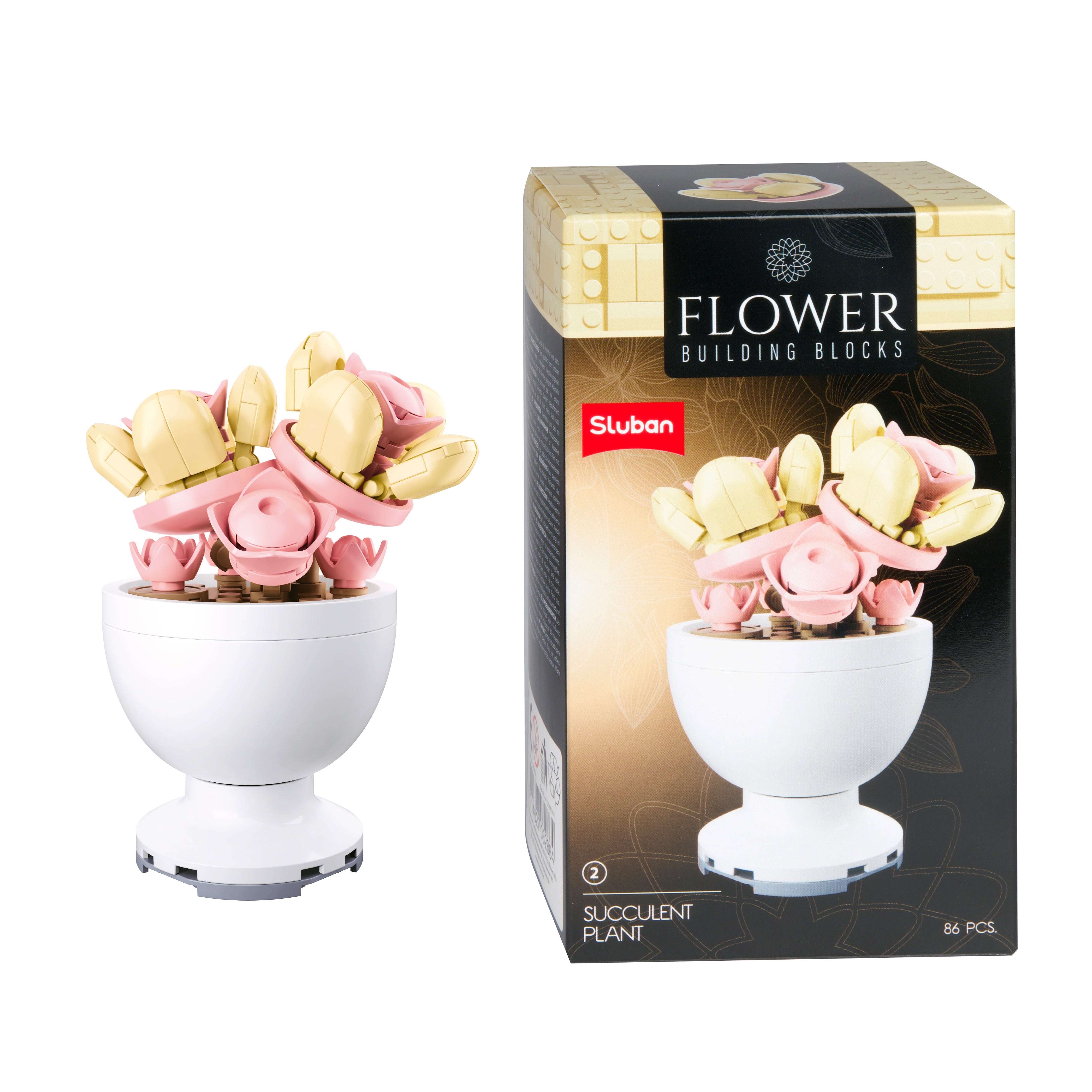 Toi-Toys - Bausteine Blumen in Töpfen