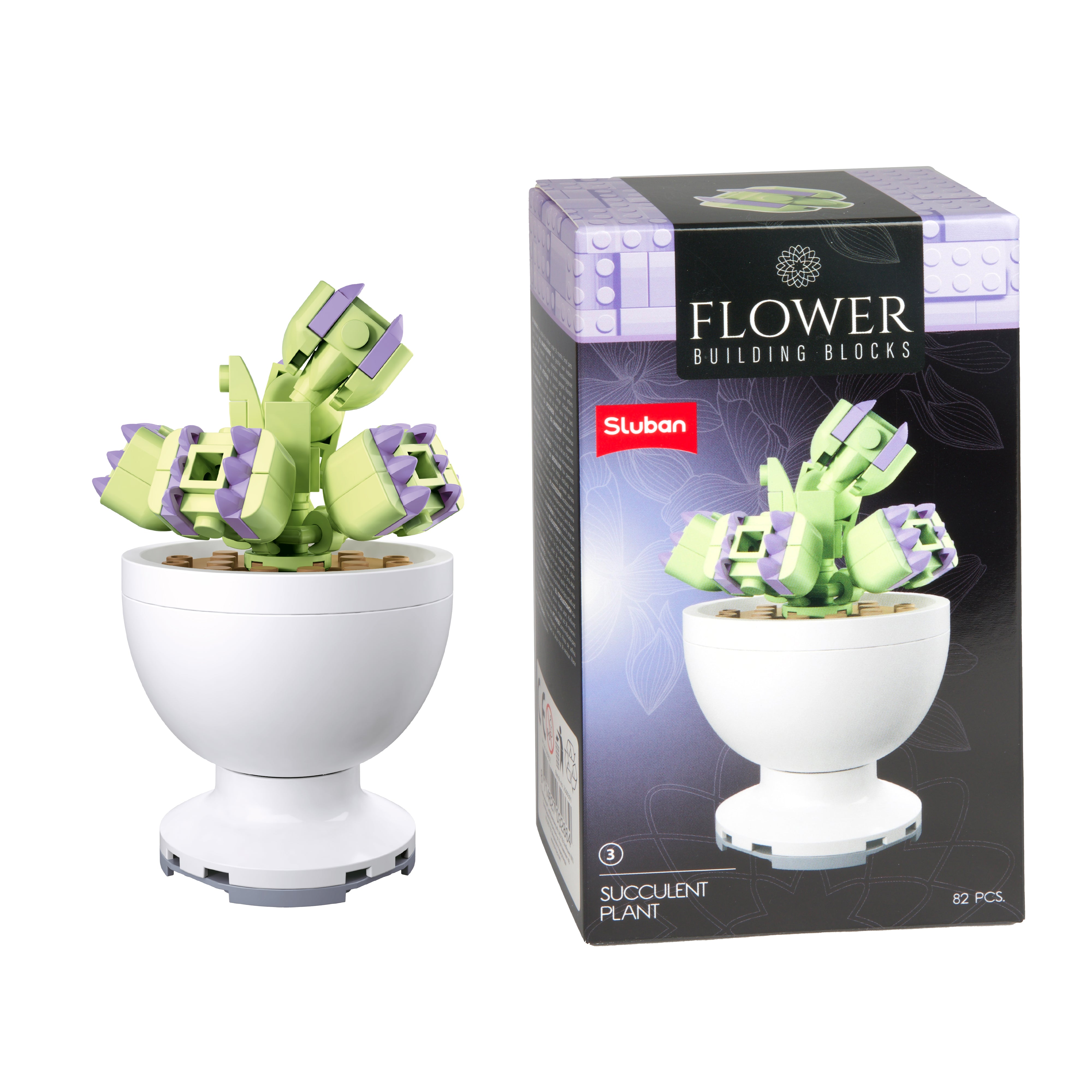 Toi-Toys - Bausteine Blumen in Töpfen