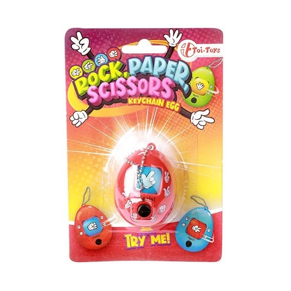 Toi-Toys - Schlüsselanhänger Ei "SchereSteinPapier"