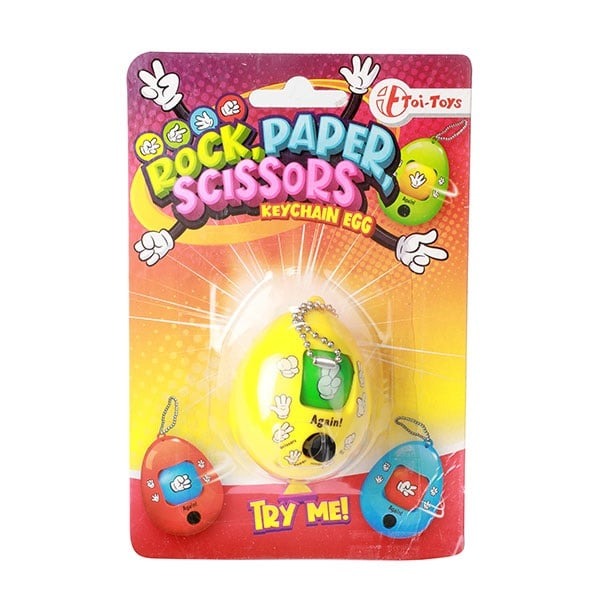 Toi-Toys - Schlüsselanhänger Ei "SchereSteinPapier"