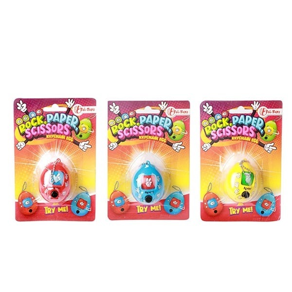 Toi-Toys - Schlüsselanhänger Ei "SchereSteinPapier"