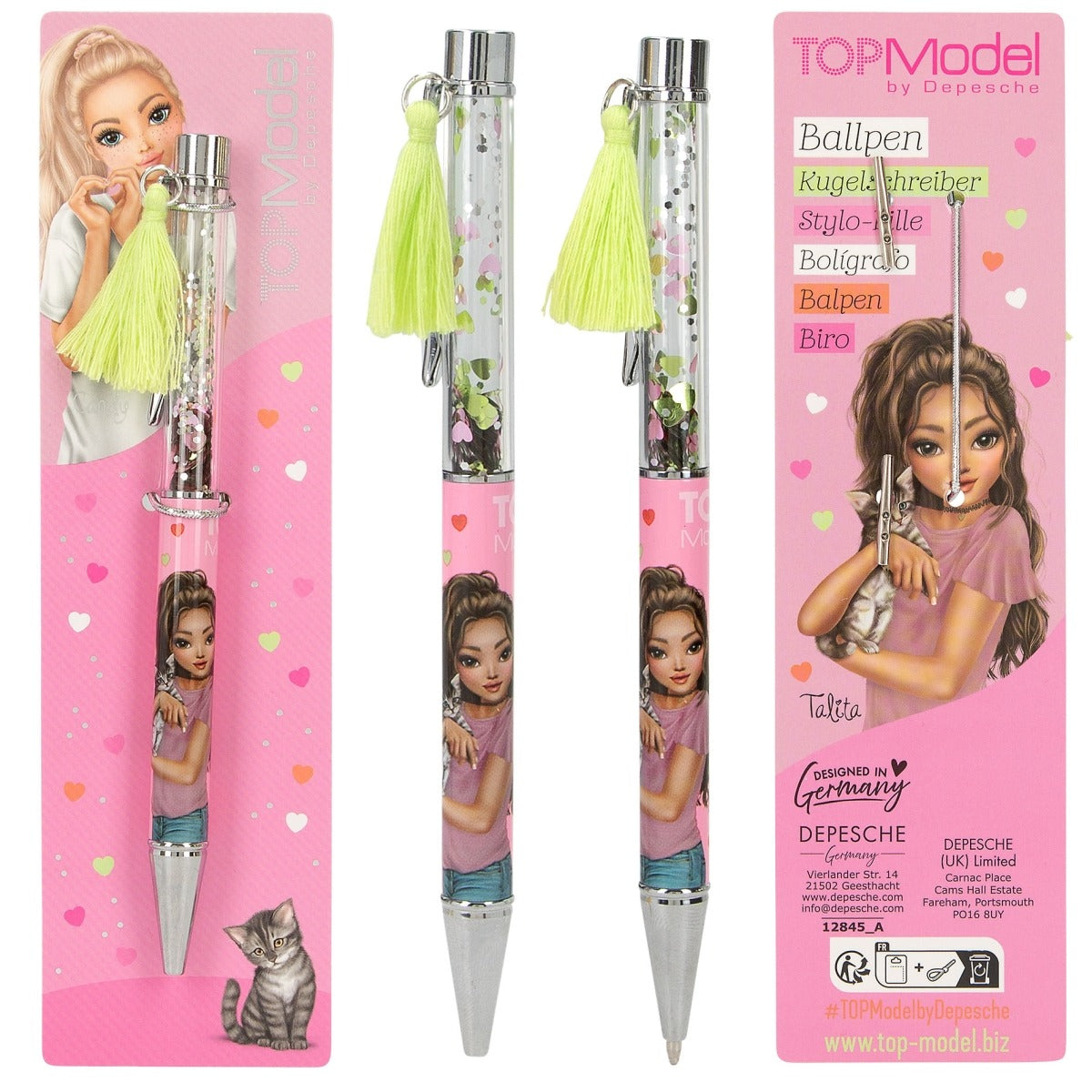 TOPModel - Kugelschreiber mit Konfetti