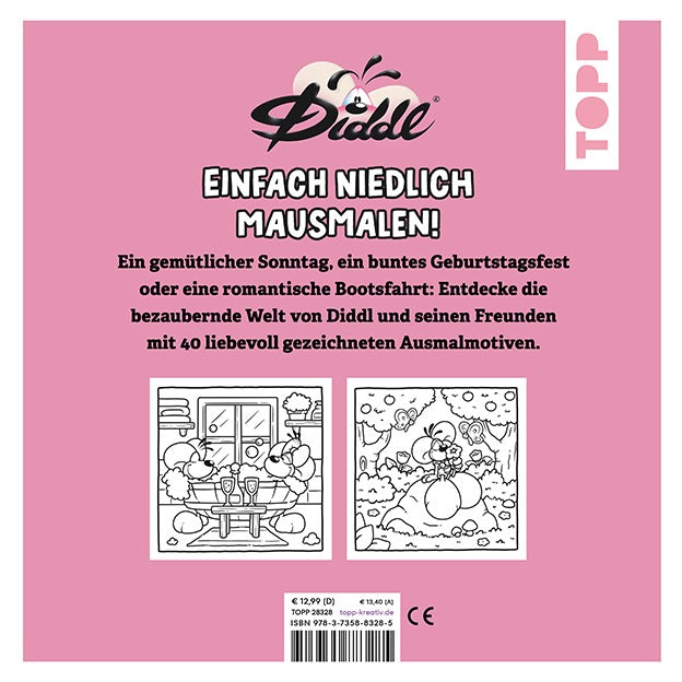 TOPP - Diddl: Ausmalbuch Cosy Life