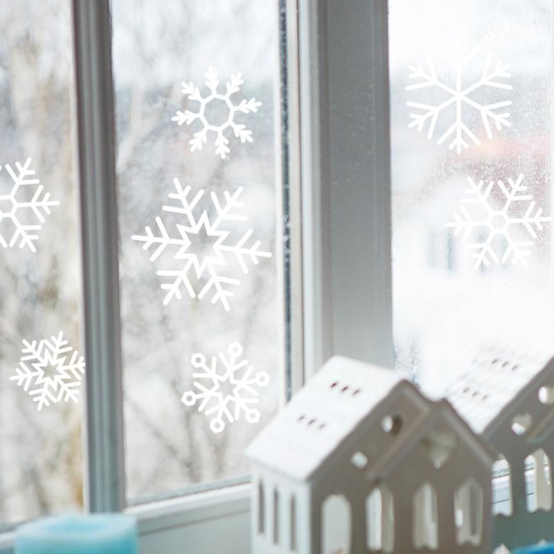 Trendhaus - MAGIC MOMENTS Fenster-Sticker Schneekristalle 24-teilig