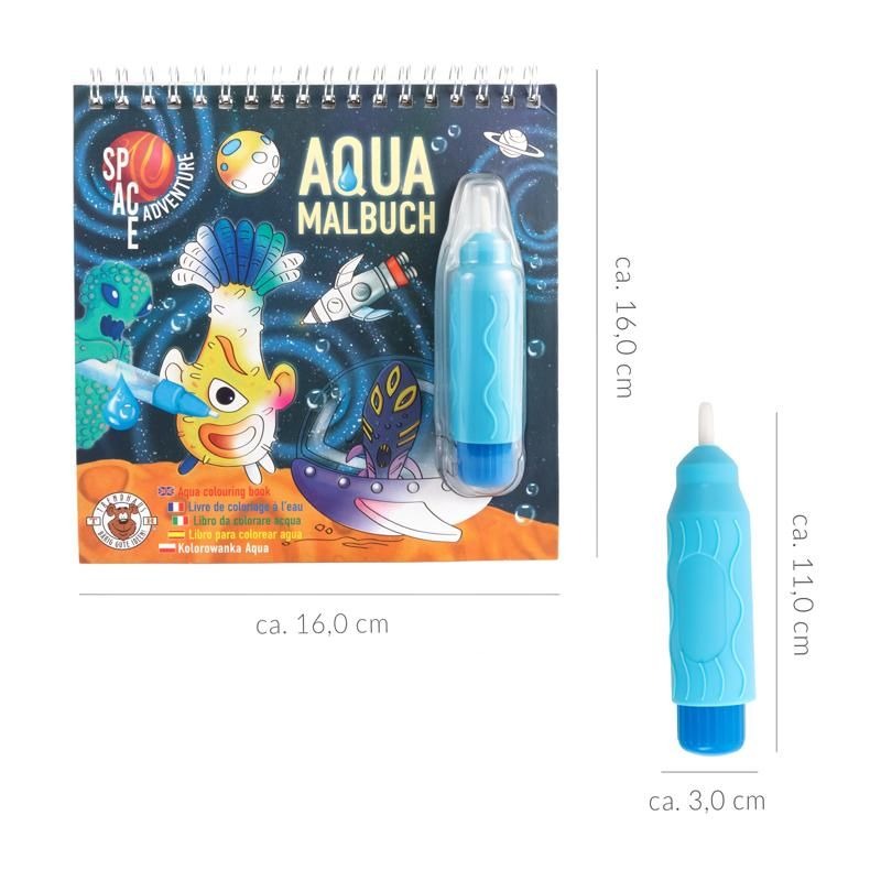 Trendhaus - SPACE ADVENTURE Aqua-Malbuch