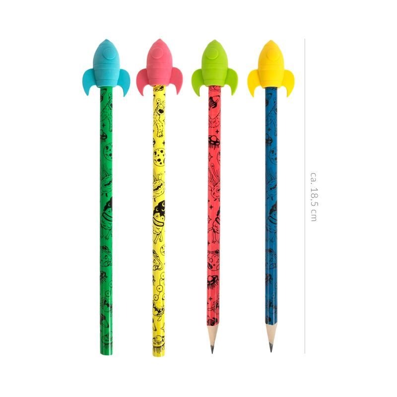 Trendhaus - SPACE ADVENTURE Bleistift & Radierer Farbwechsel
