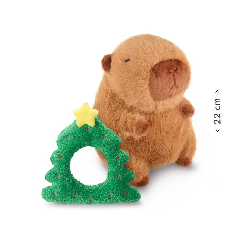 Trendhaus - Kuscheltier Capybara Weihnachten