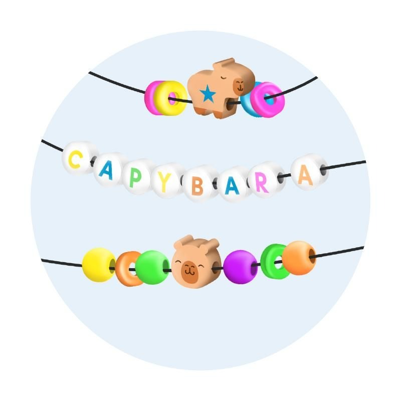 Trendhaus -  Happy Life Capybara Kreativ-Schmuckset