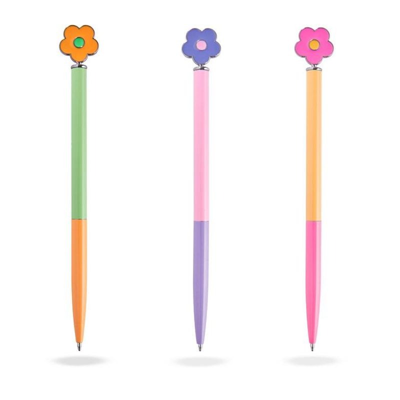 Trendhaus - GOOD FEELINGS Metall-Kugelschreiber Flower-Power 1 St.