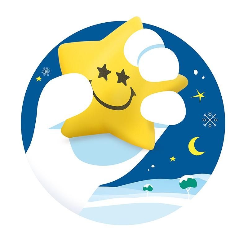 Trendhaus - MAGIC MOMENTS Knautsch Stern Relax & Smile