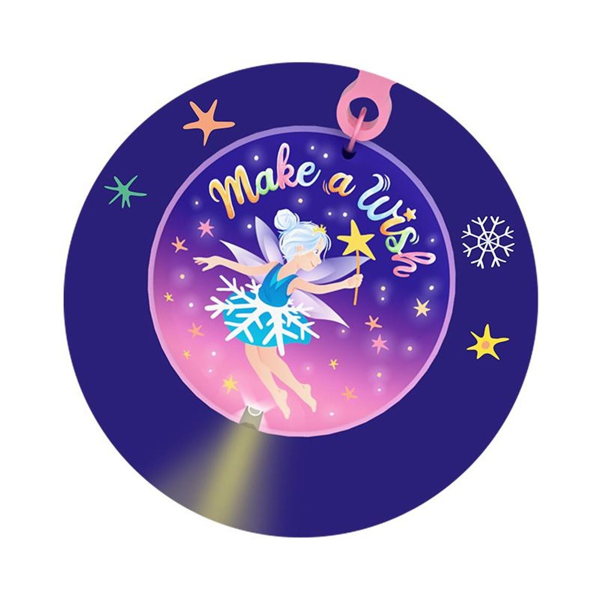 Trendhaus - MAKE A WISH LED-Taschenlicht mit Karabiner