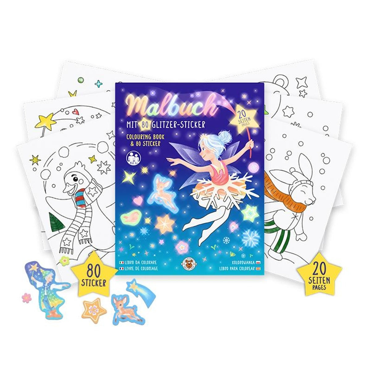 Trendhaus - MAKE A WISH Malbuch inkl. Sticker