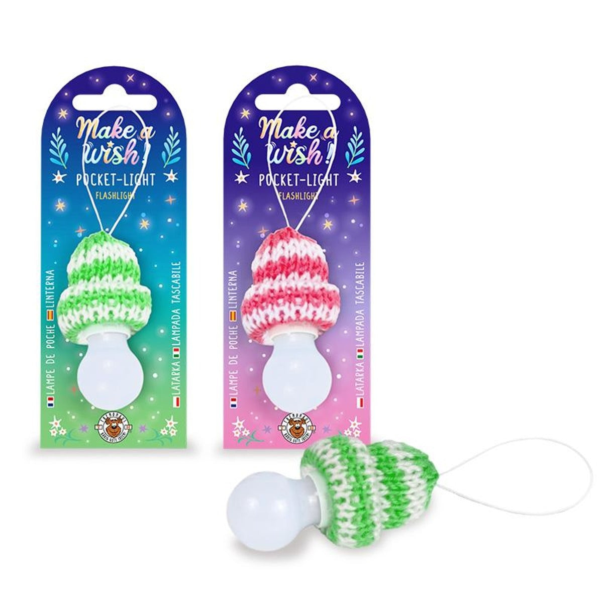 Trendhaus - MAKE A WISH Pocket Light mit Strickmütze