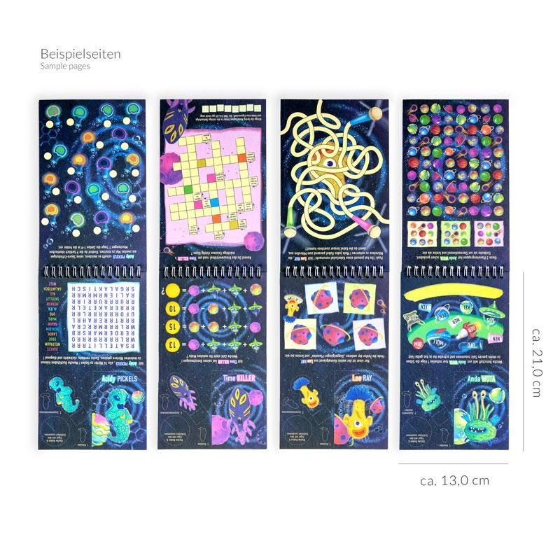Trendhaus - SPACE ADVENTURE Weltraum-Rätsel Spiel-& Spaßblock