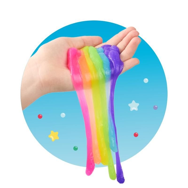 Trendhaus - RAINBOW POWER Glitzer-Glibber-Knet-Set 6x16g