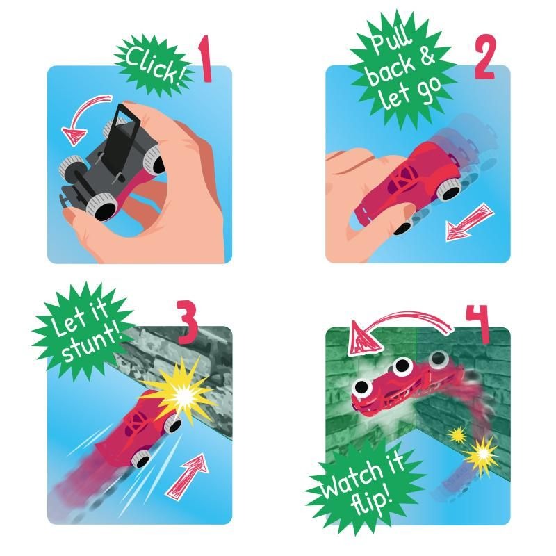 Trendhaus - Salto-Aufzieh-Auto