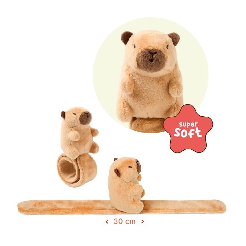 Trendhaus -  Happy Life Capybara Plüsch Snap-Armband
