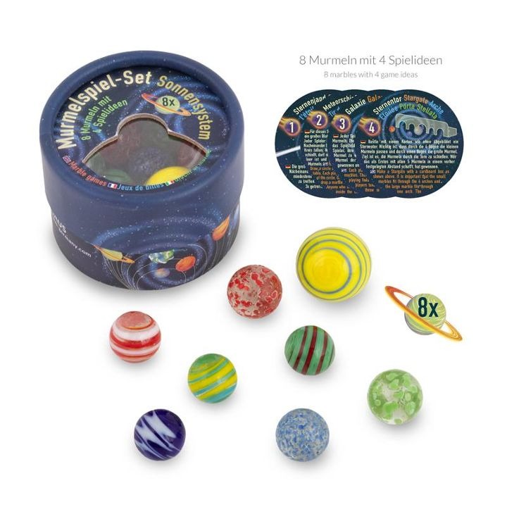 Trendhaus - SPACE ADVENTURE Murmelspiel-Set Sonnensystem
