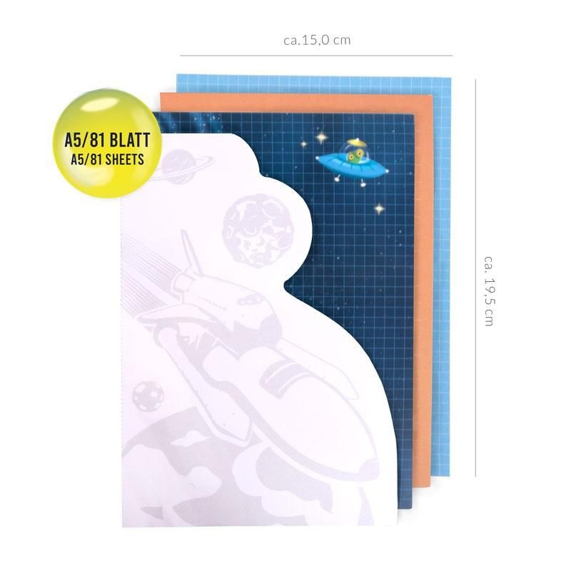 Trendhaus - SPACE ADVENTURE Notizbuch A5