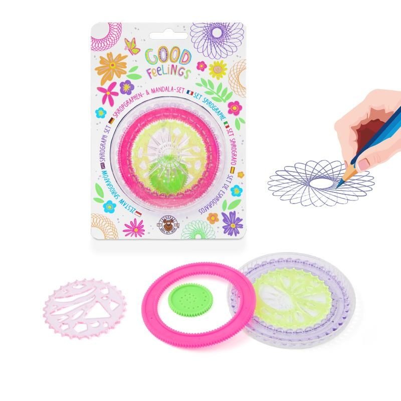 Trendhaus - GOOD FEELINGS Spirographen & Mandala-Set