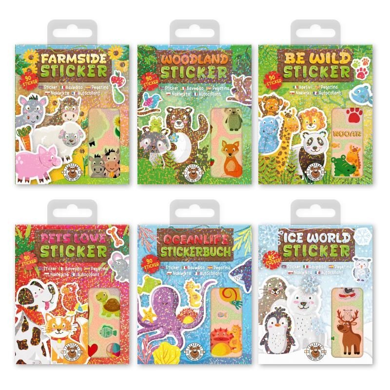Trendhaus - Tier-Stickerbuch 90-teilig