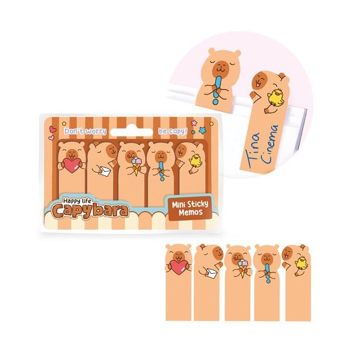 Trendhaus -  Happy Life Capybara Sticky Notes