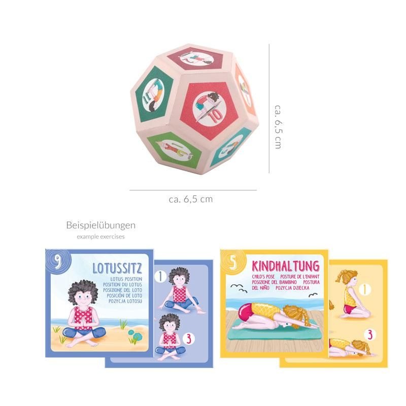 Trendhaus - Yoga-Würfel-Set für Kinder