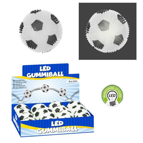 Triton-X - LED Gummiball Fußball