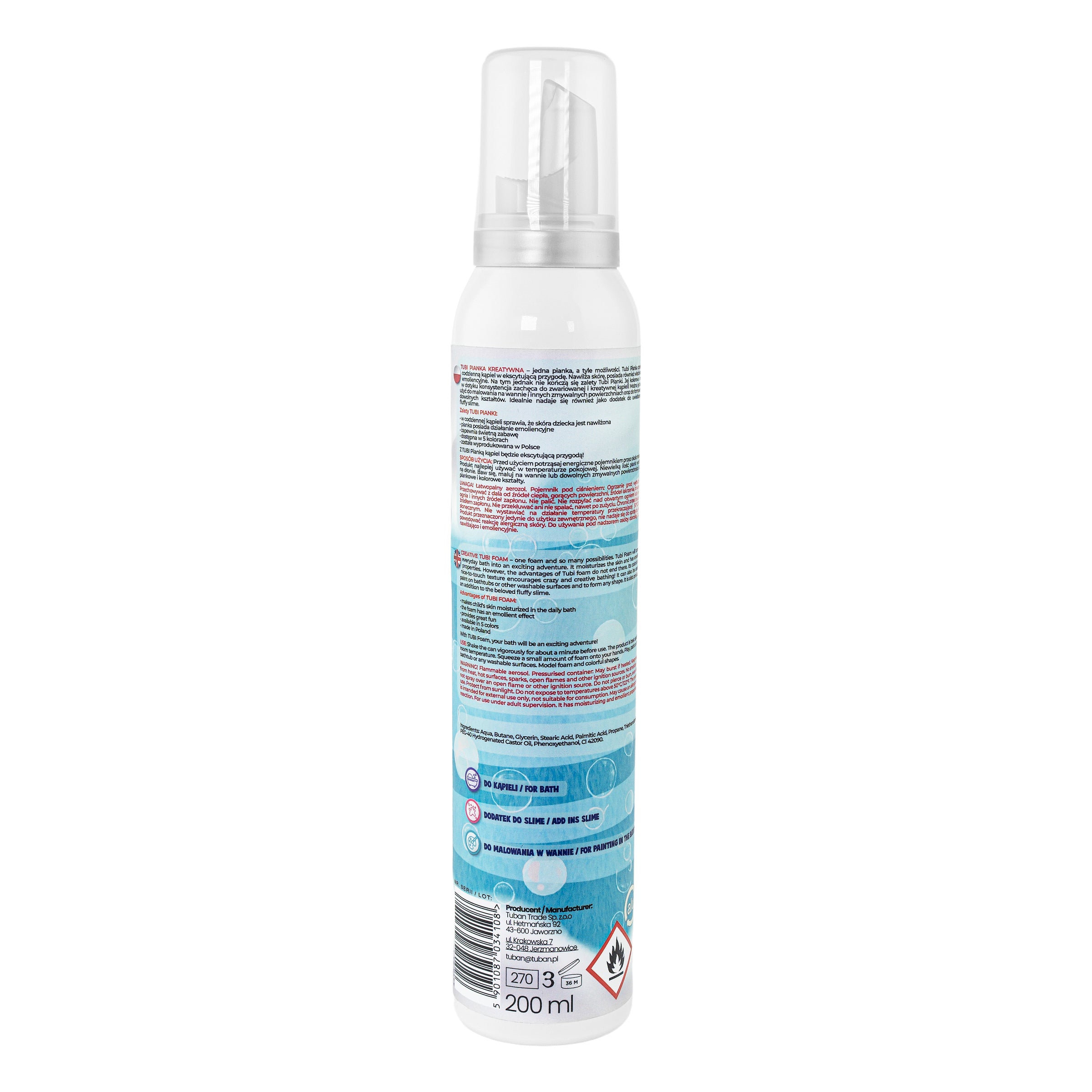 TUBAN - Tubi Foam Badeschaum blau 200ml