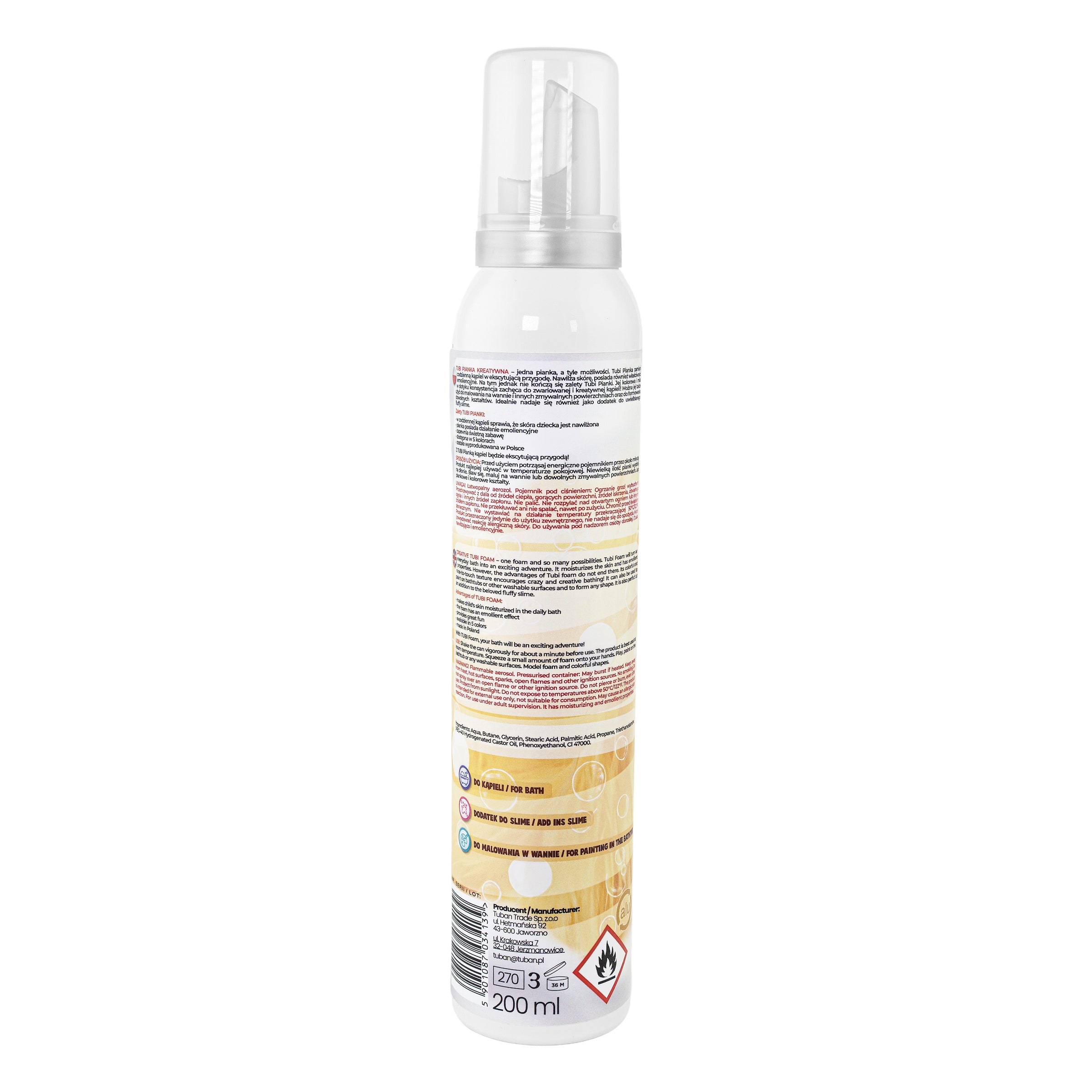 TUBAN - Tubi Foam Badeschaum gelb 200ml