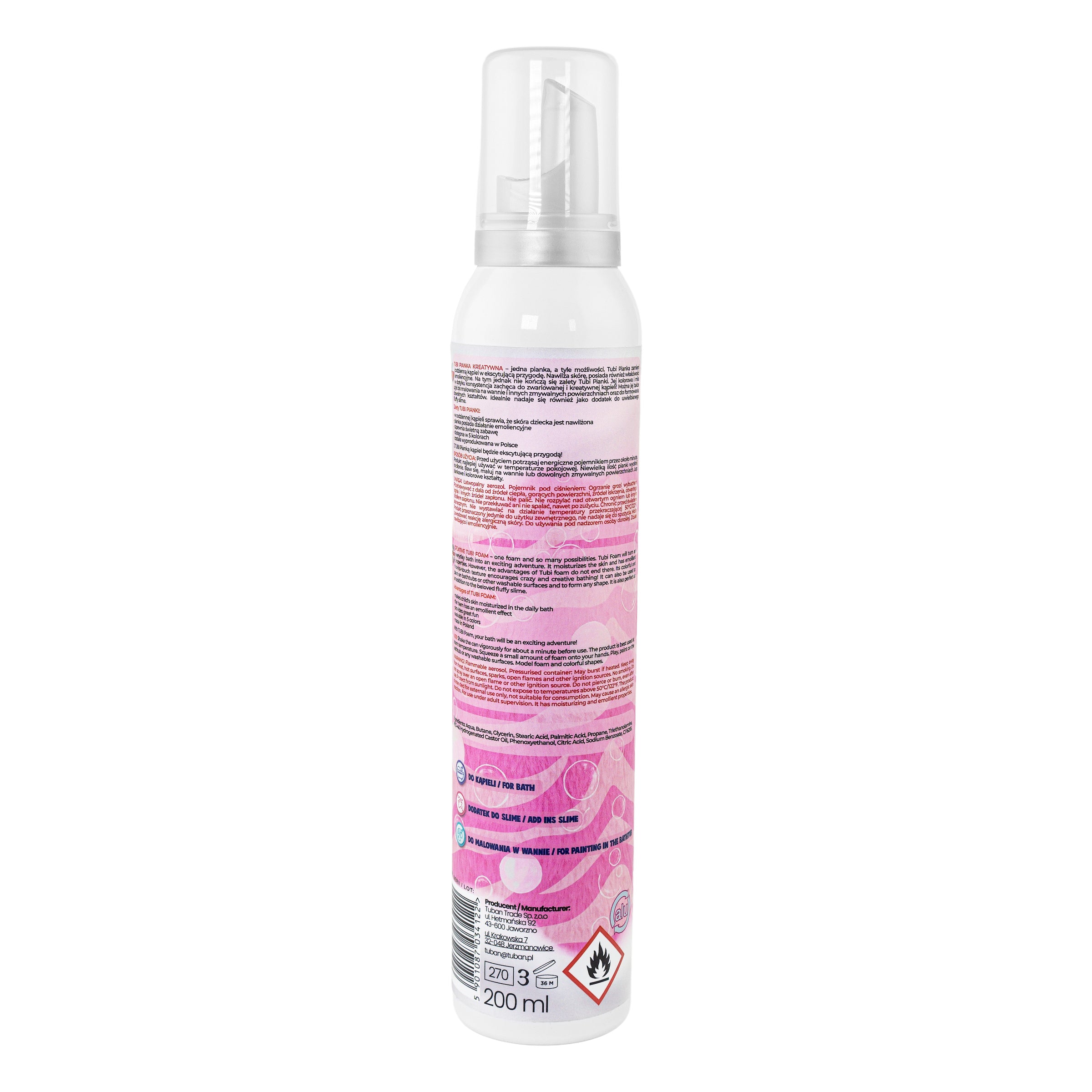 TUBAN - Tubi Foam Badeschaum pink 200ml