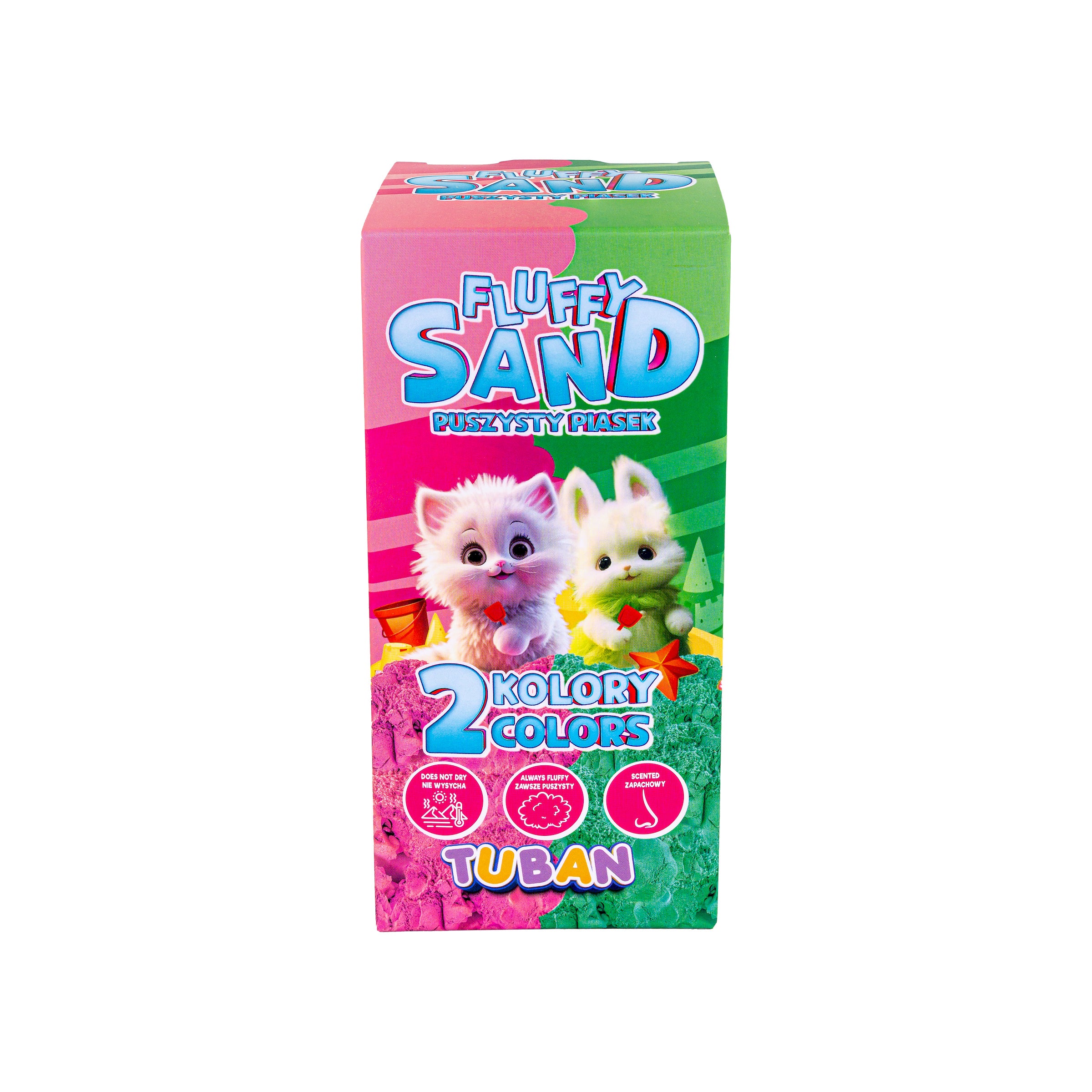TUBAN - Fluffy Sand Pink & Green