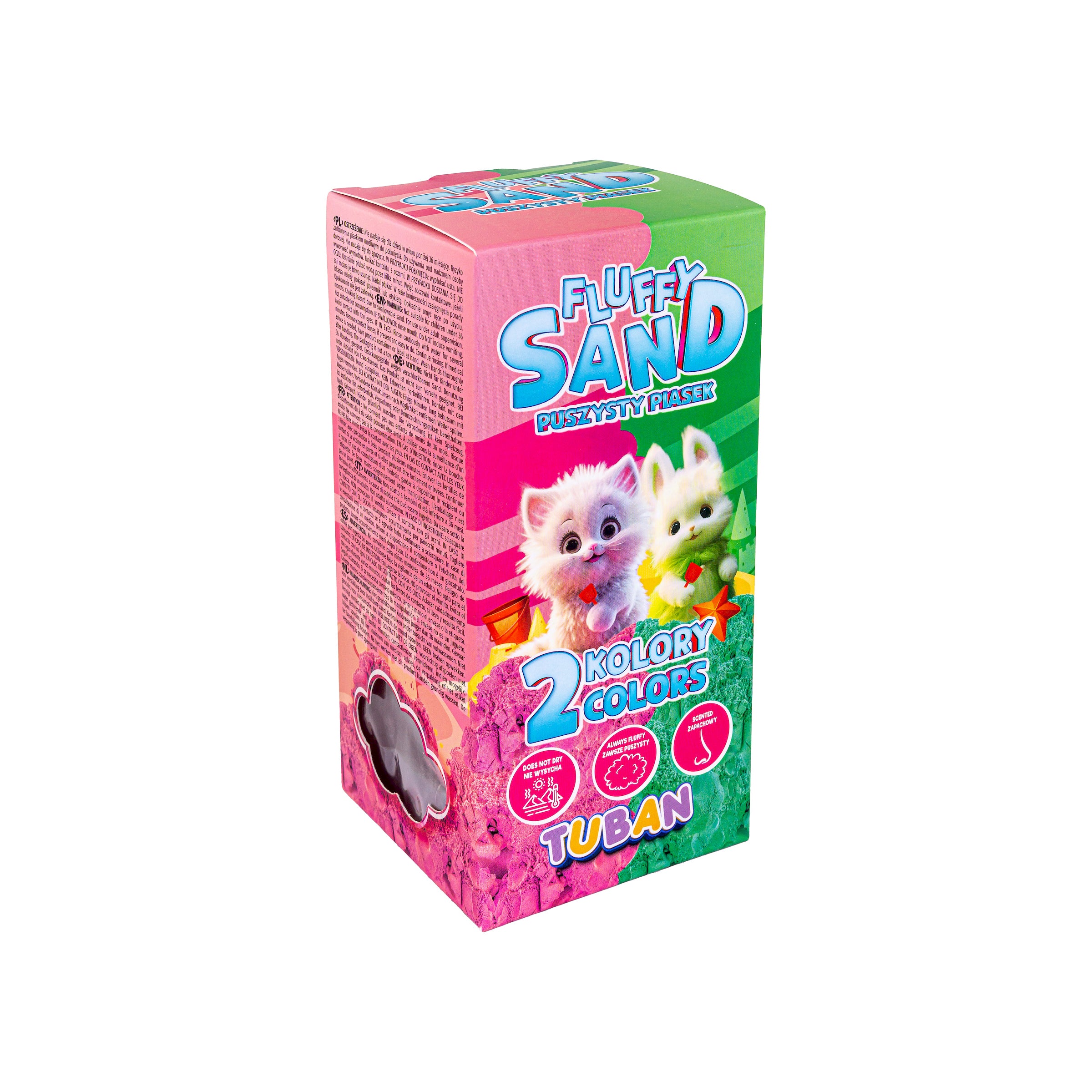 TUBAN - Fluffy Sand Pink & Green