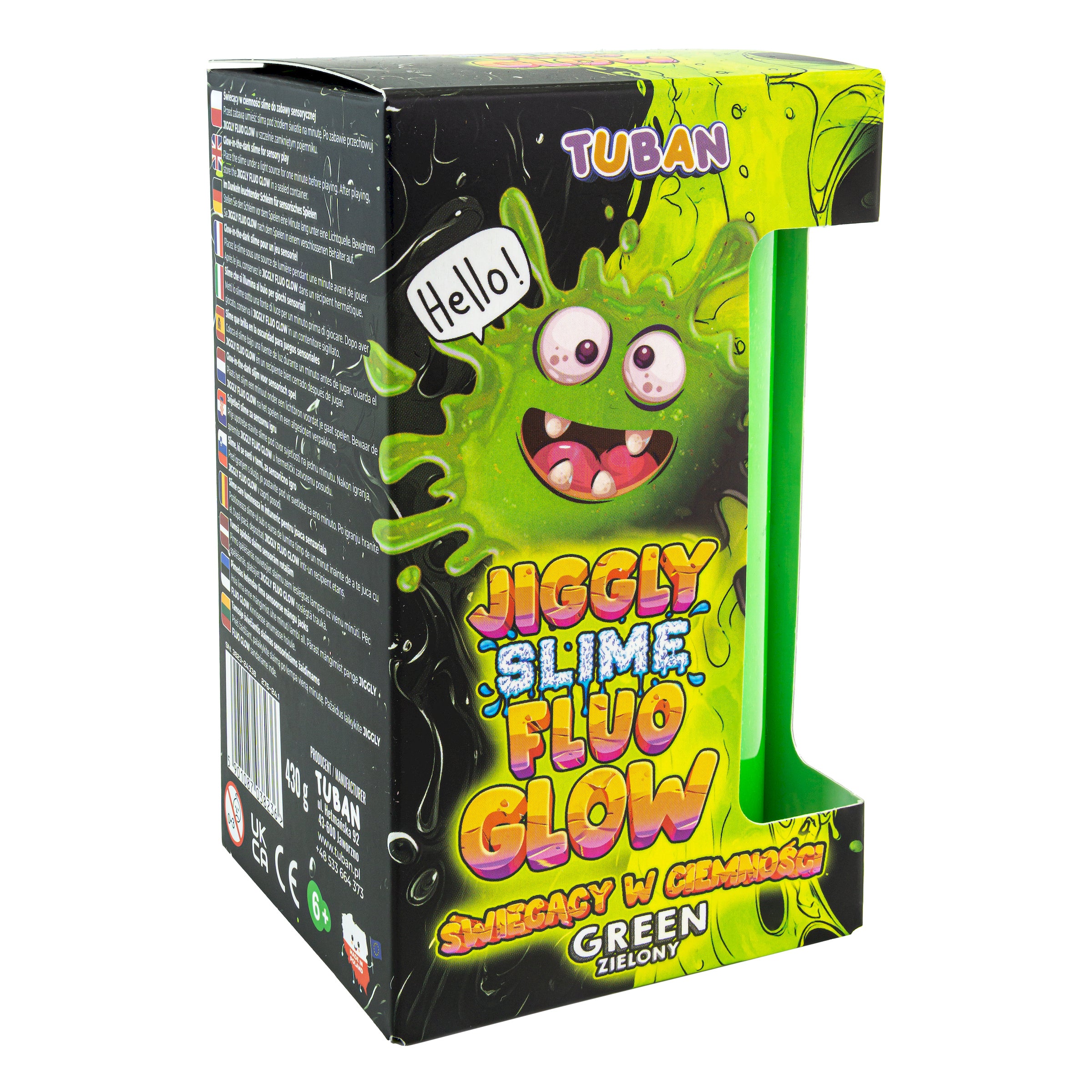 TUBAN - Jiggly Slime Fluo Neon Green 430g