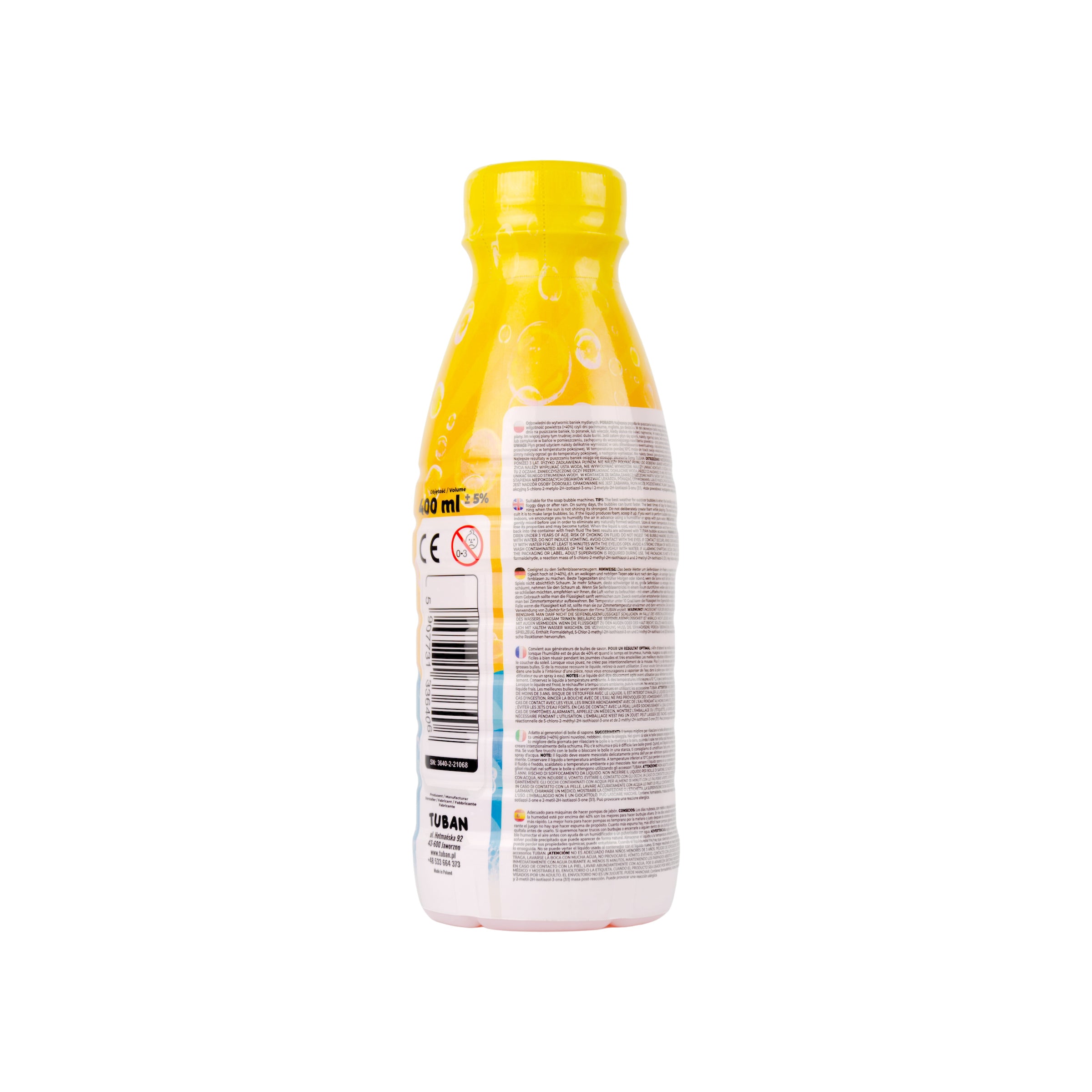 TUBAN - Seifenblasenflüssigkeit Nachfüllpack 400ml