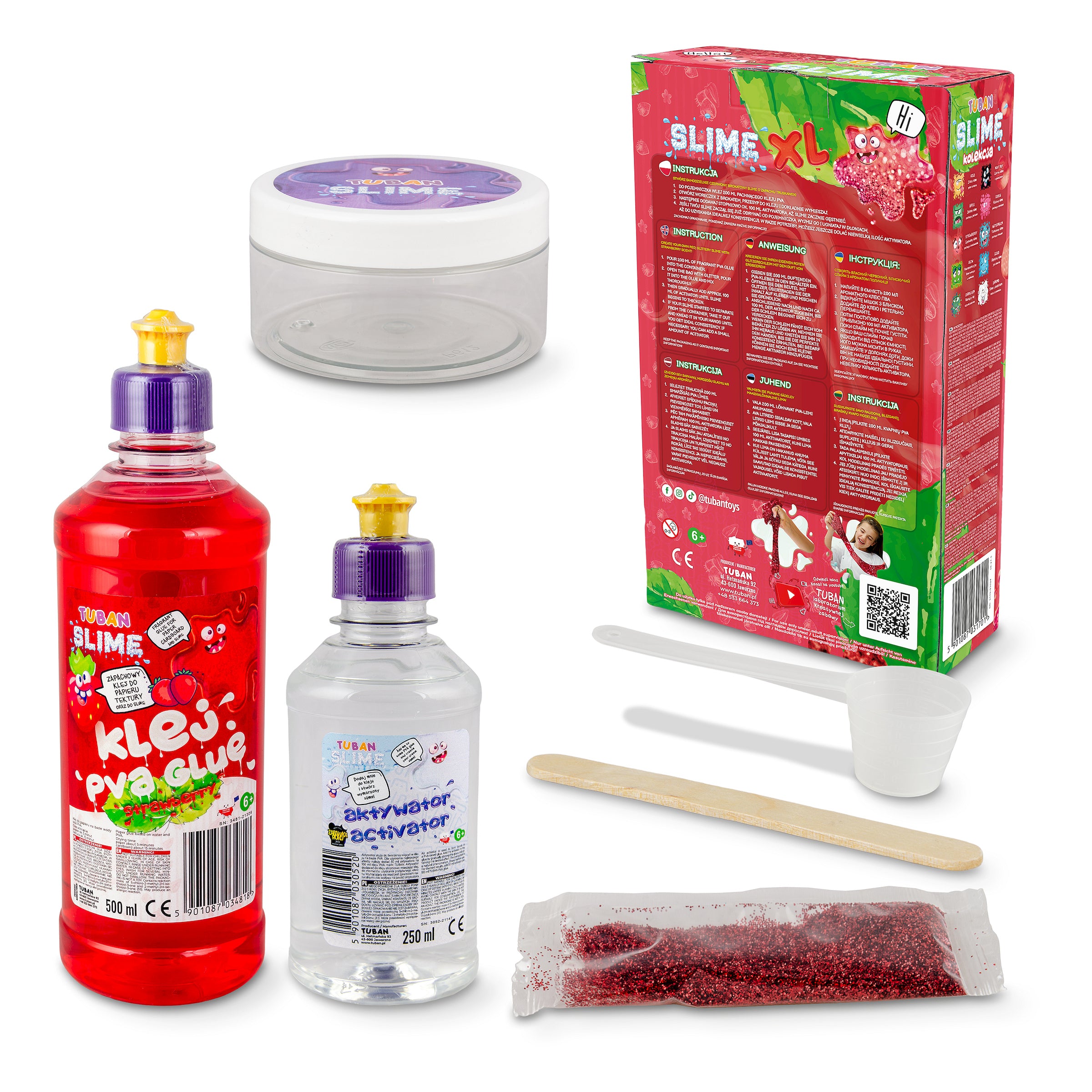TUBAN - Slime Set "Erdbeere XL"