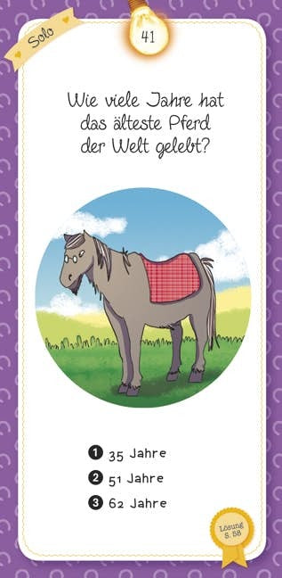 moses - Das Quiz der Pferde und Ponys
