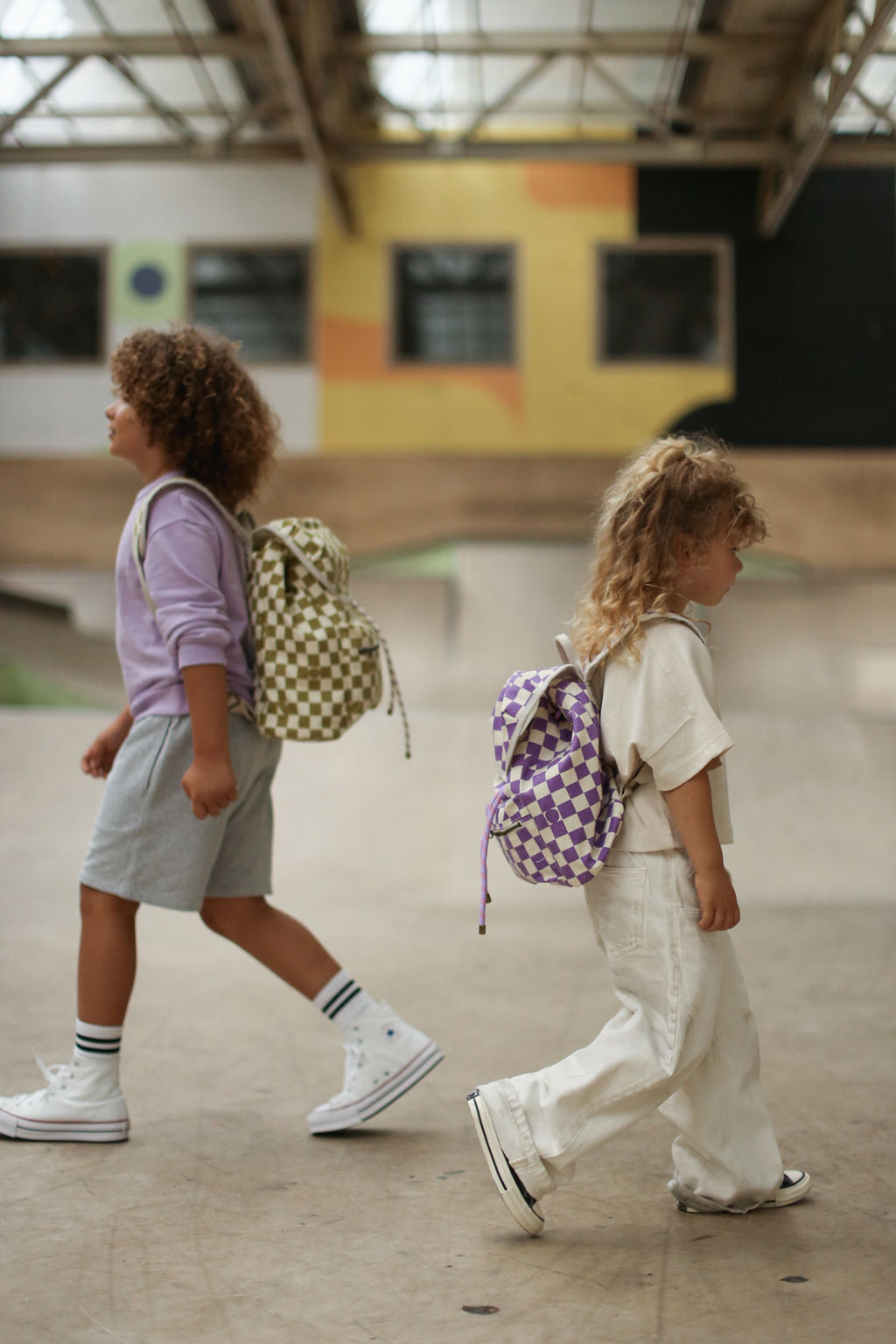 Studio Noos - Rucksack Mini Checkerboard Violet