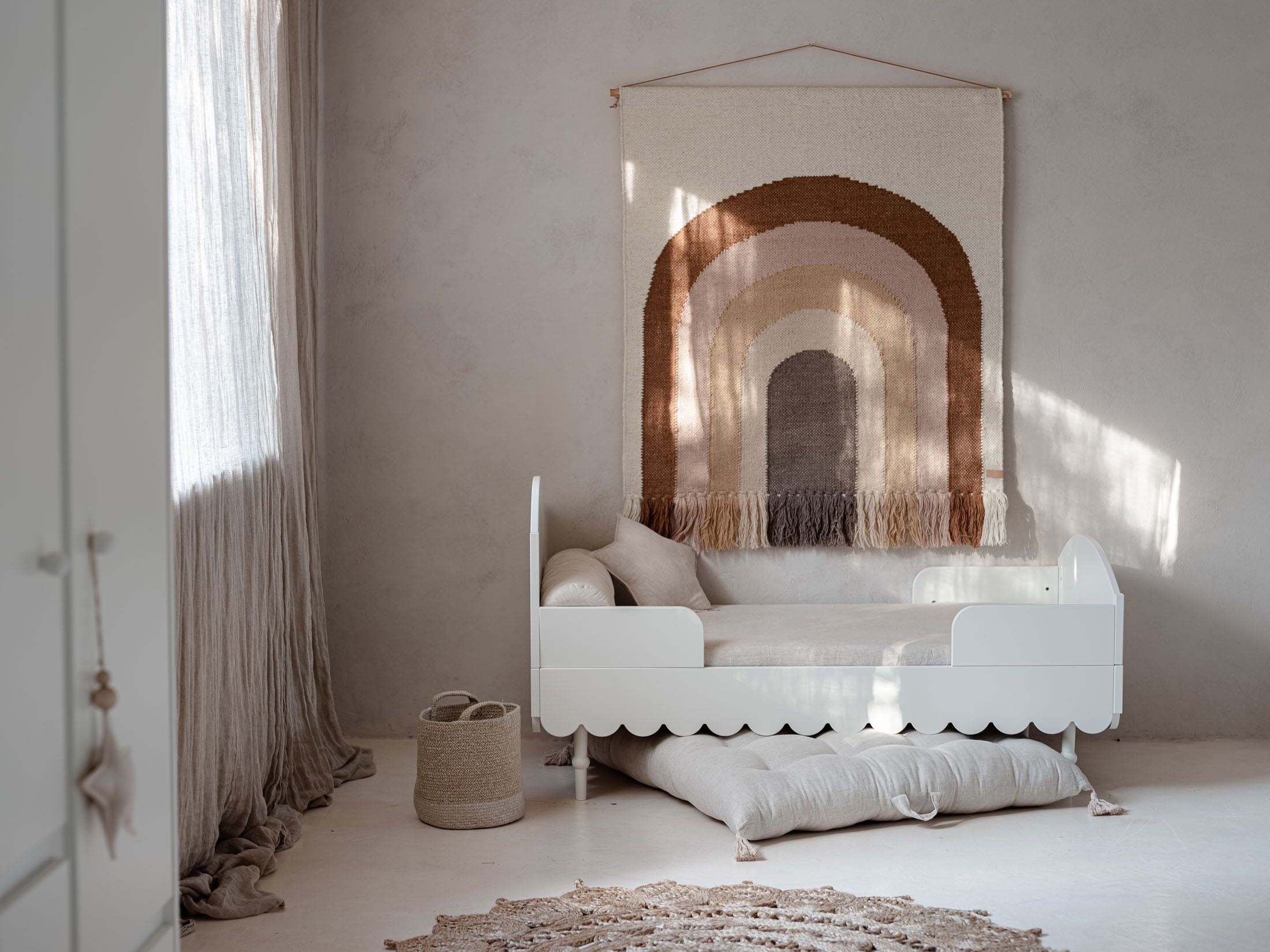 Wood Luck - Bett Babushka 70x140 off-white