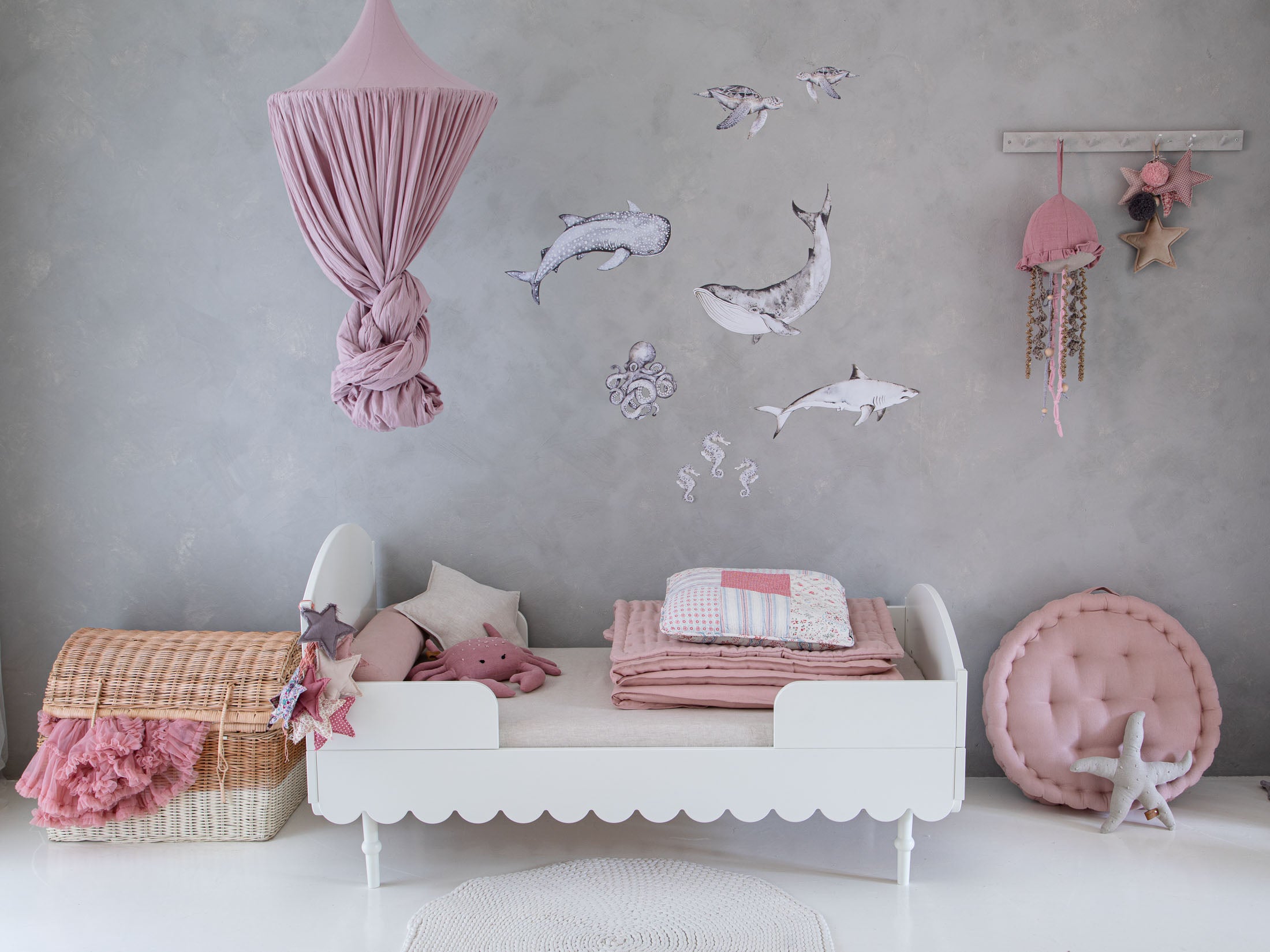 Wood Luck - Bett Babushka 70x140 off-white