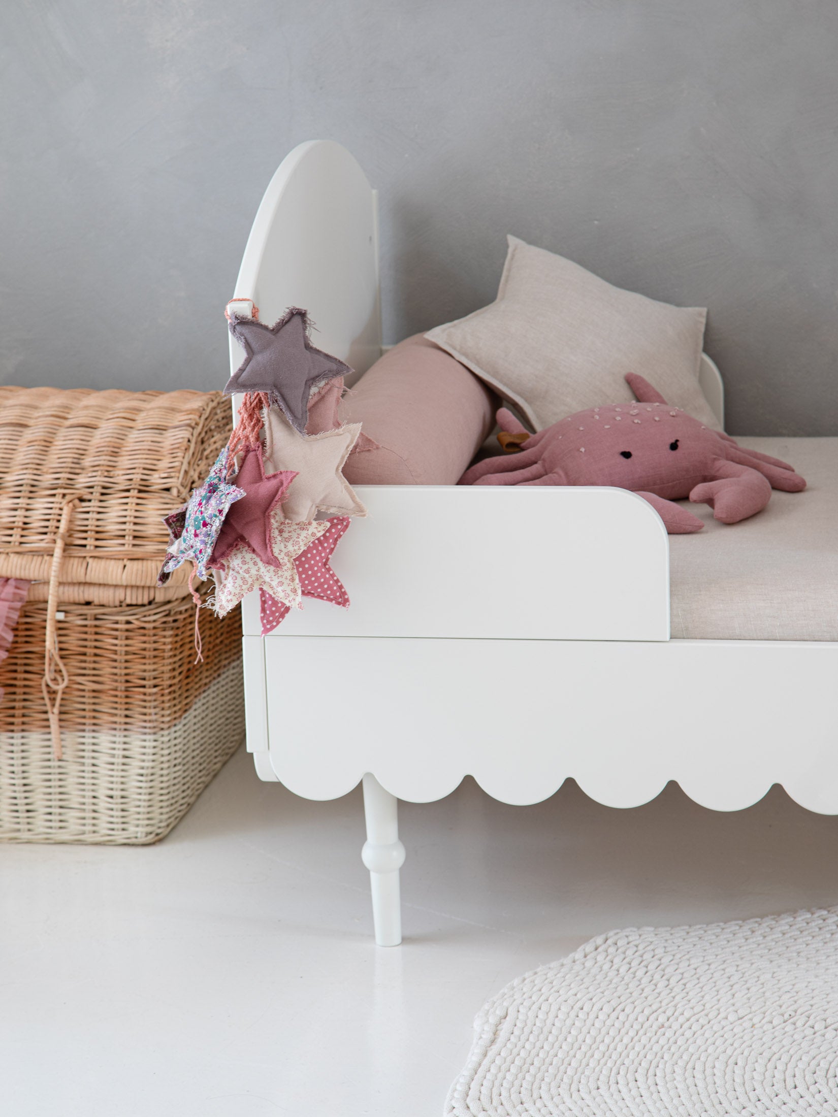 Wood Luck - Bett Babushka 70x140 off-white