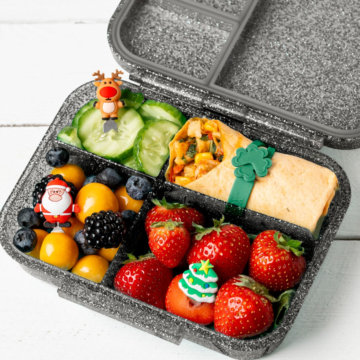 LEKKABOX - Edelstahl Piekser Weihnachten 3er Set