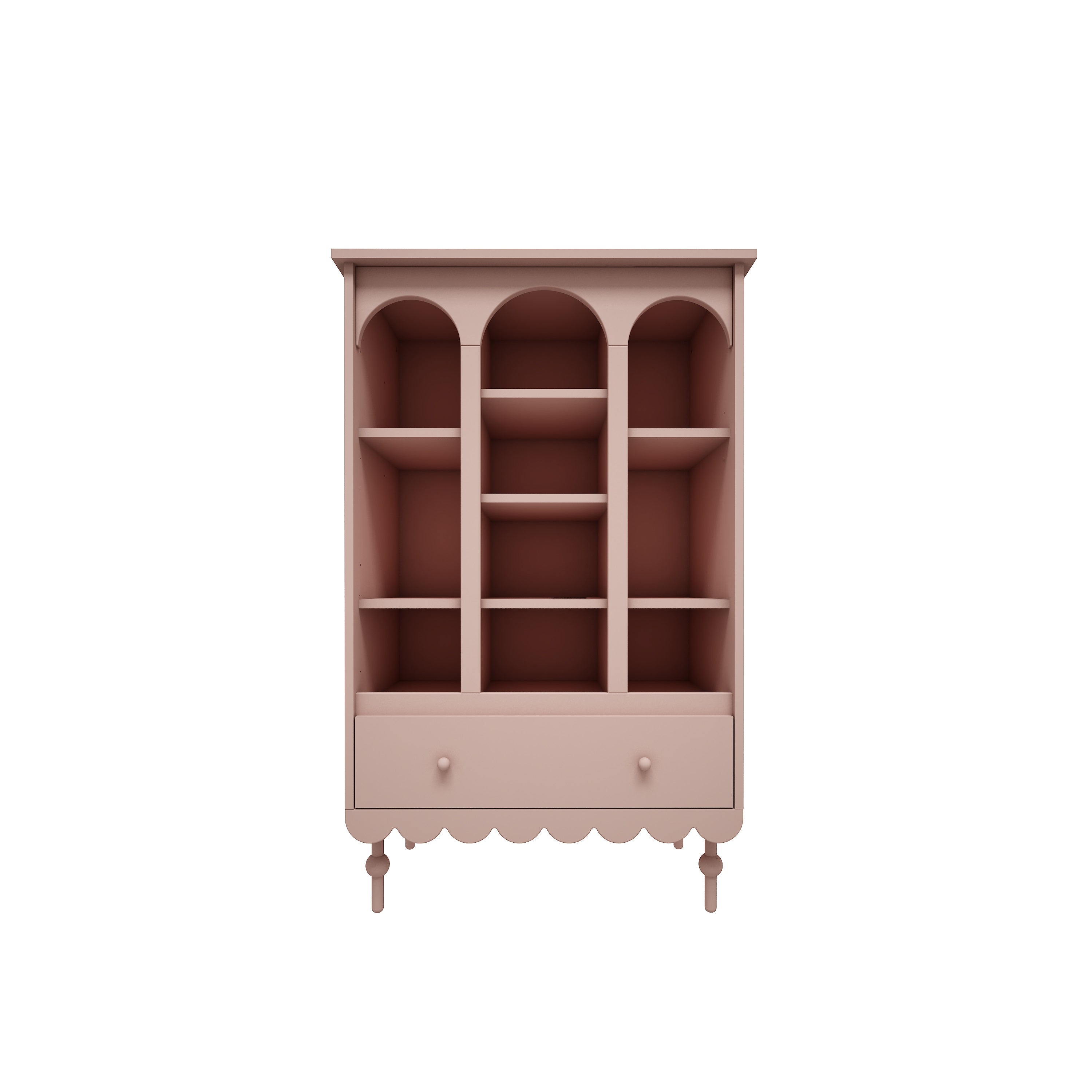 Wood Luck - Bücherregal Babushka natural pink