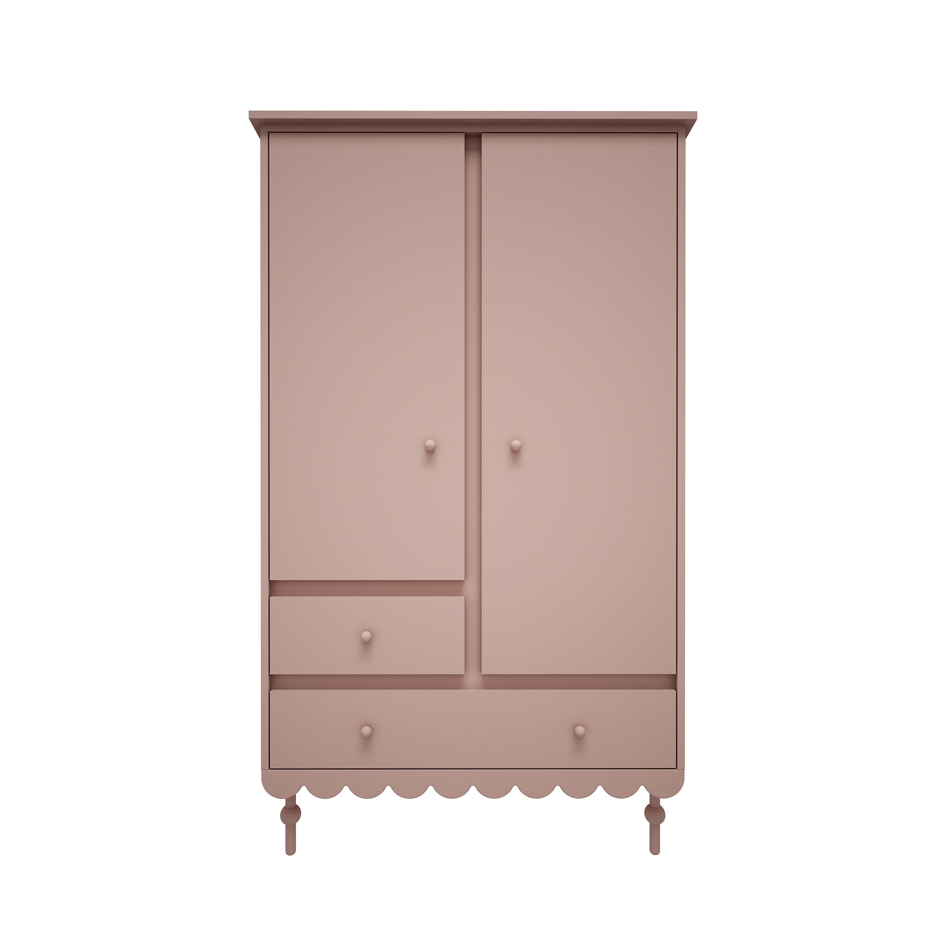 Wood Luck - Kleiderschrank Babushka natural pink