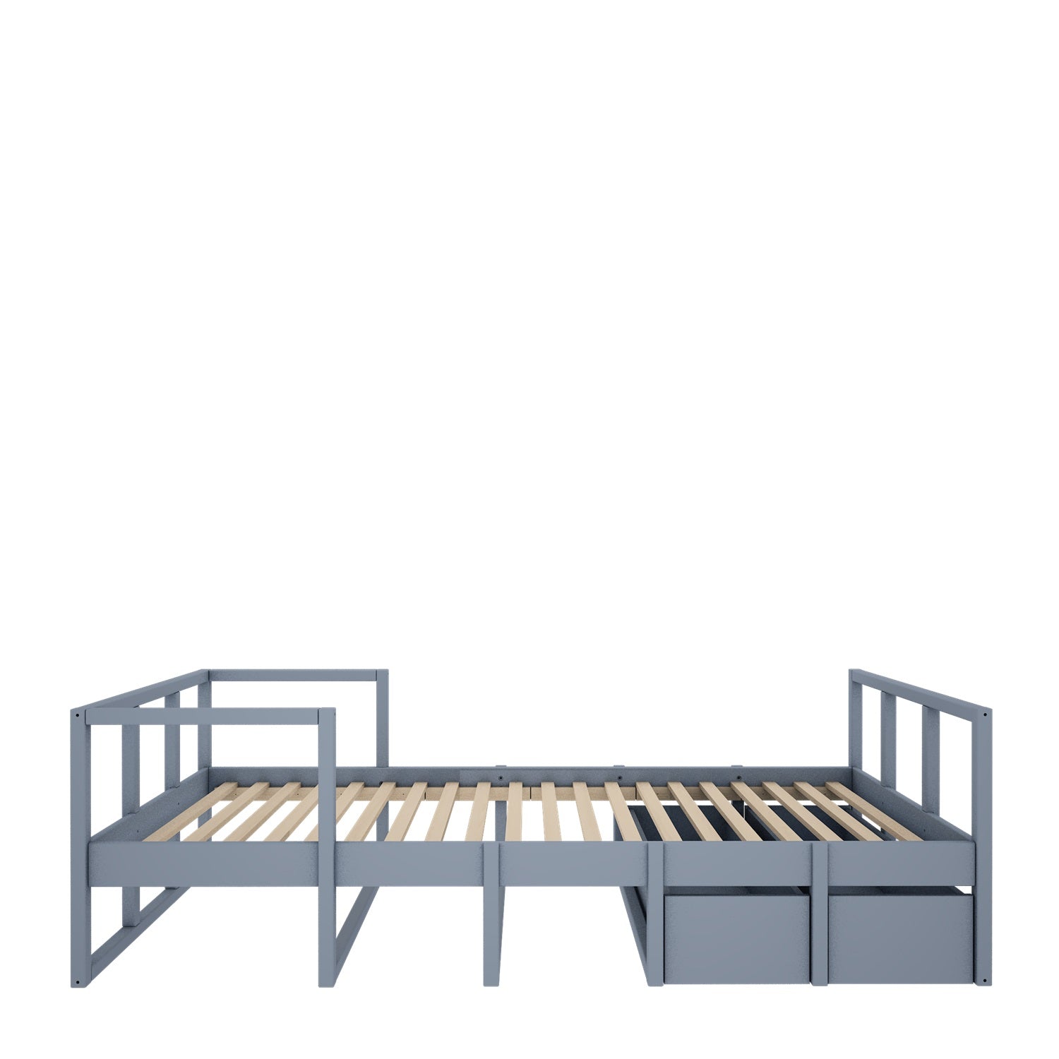 Wood Luck - Bett Tweens 90x200 muted blue