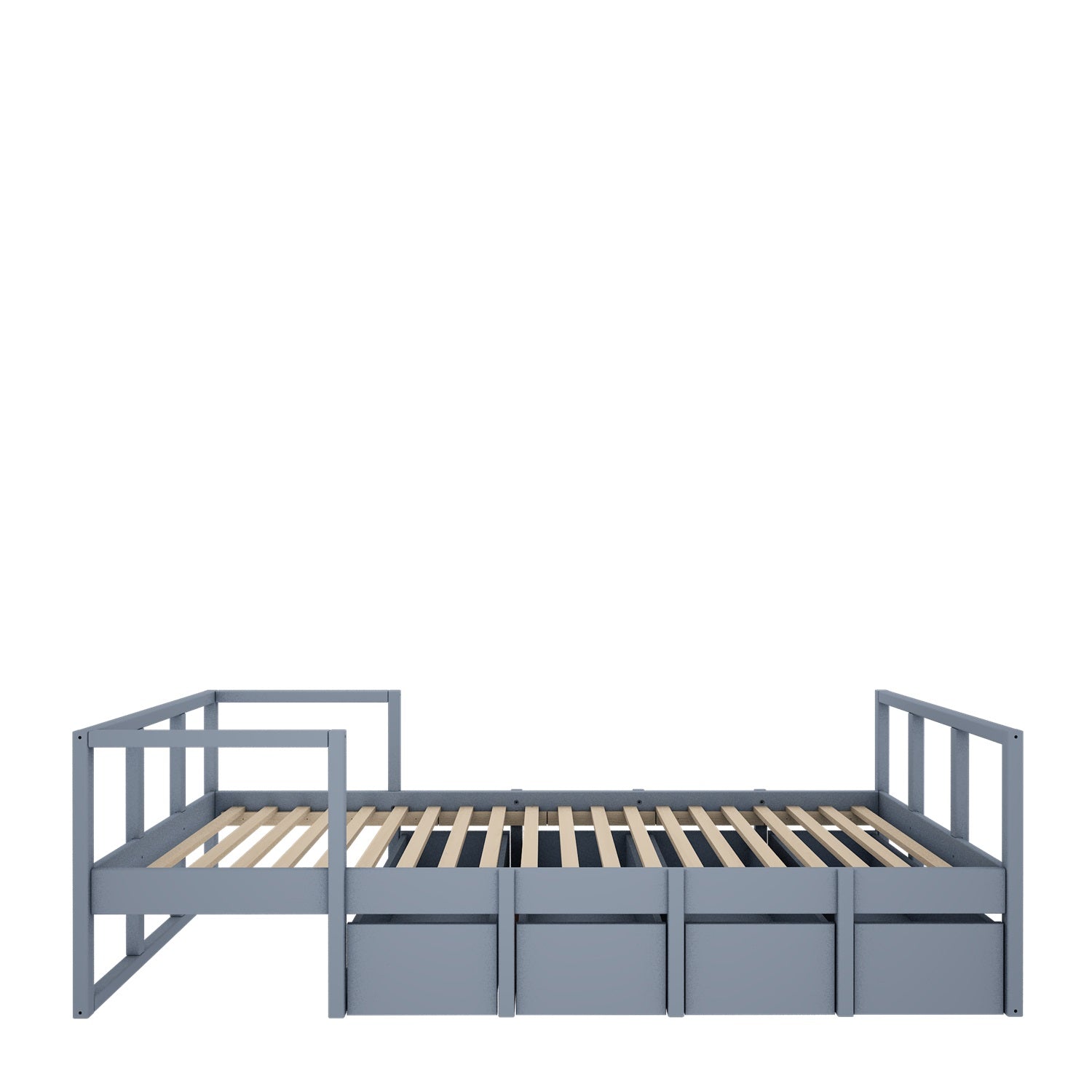 Wood Luck - Bett Tweens 90x200 muted blue