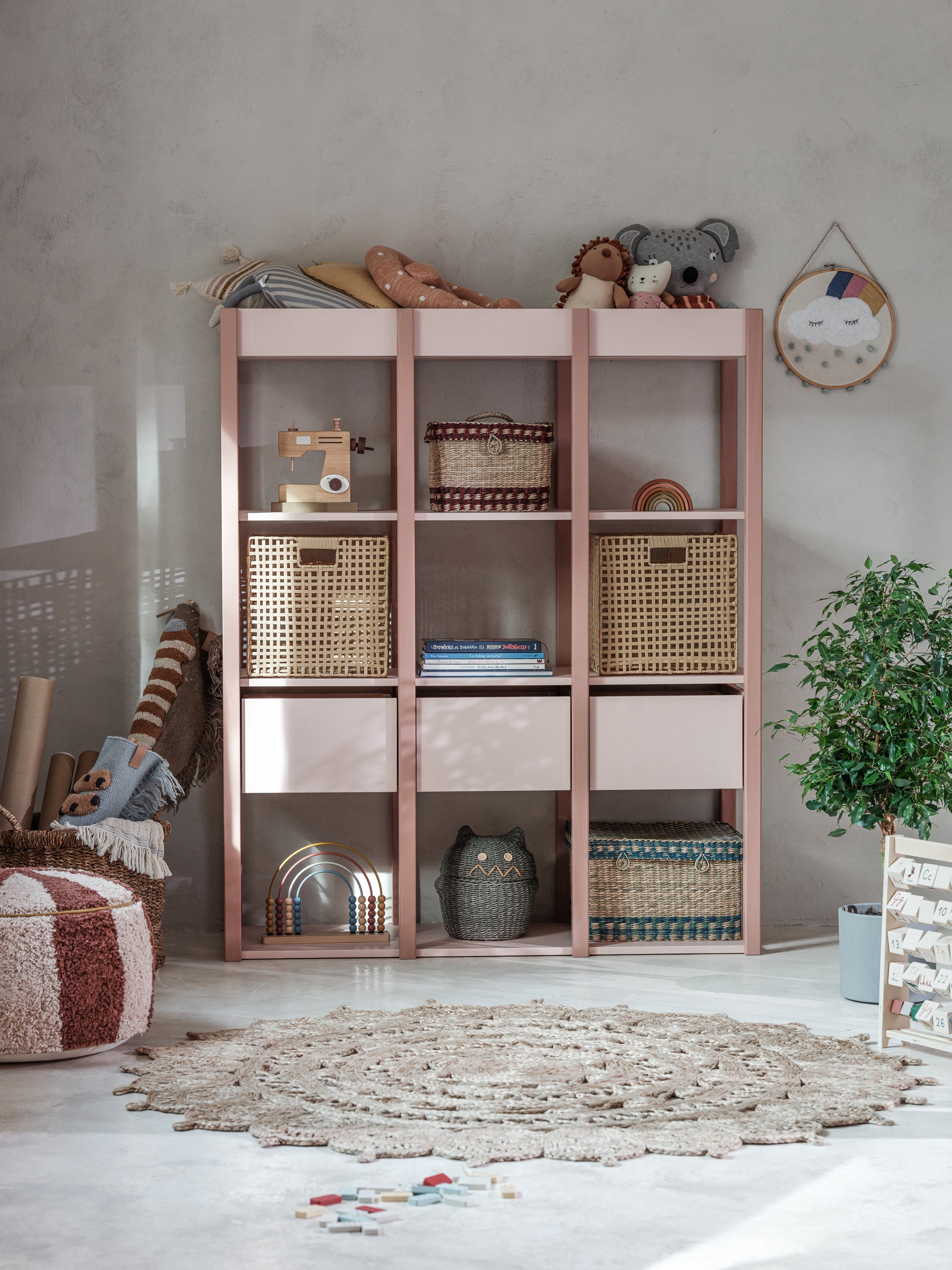 Wood Luck - Bücherregal Tweens pink-coral