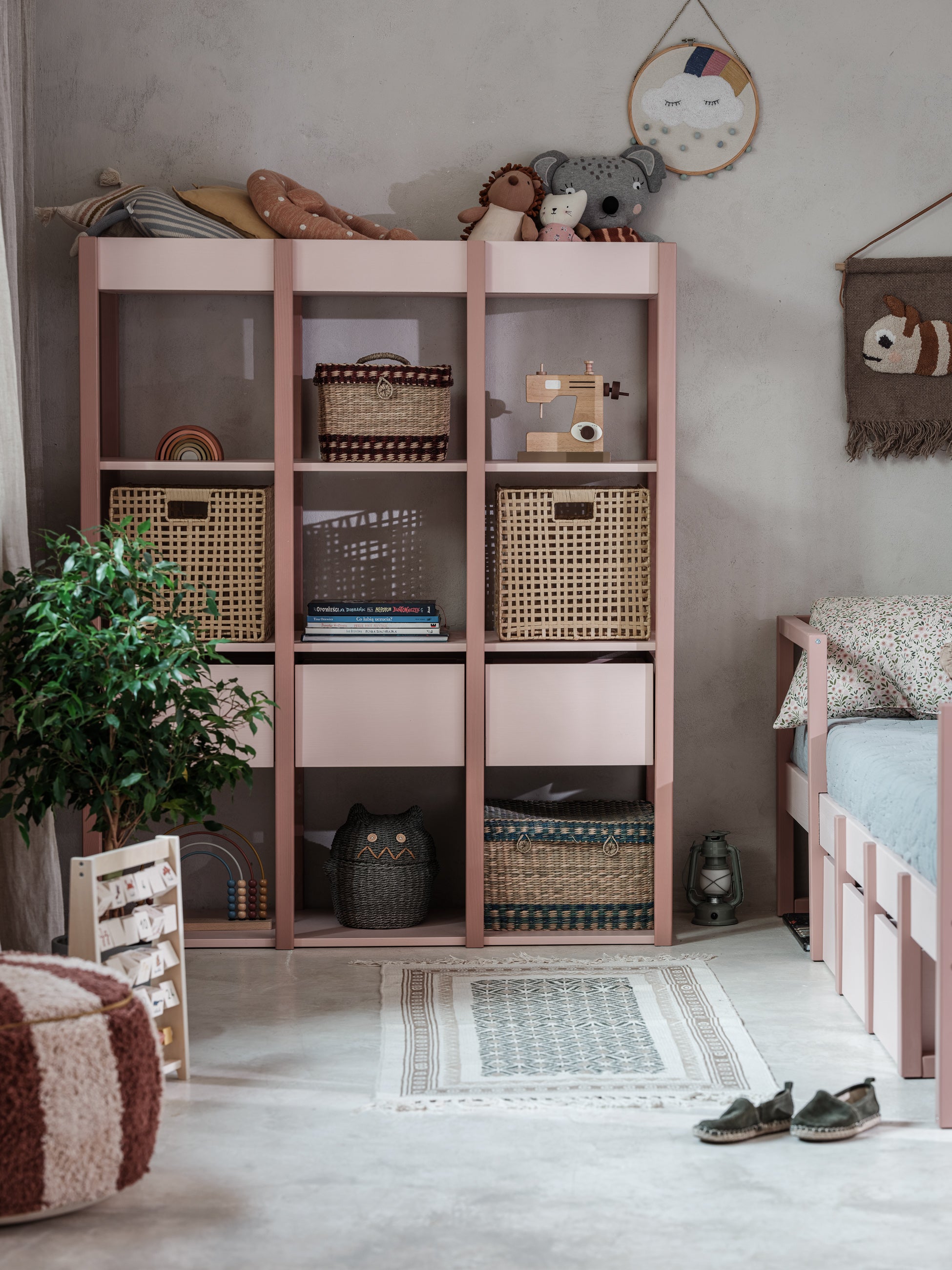Wood Luck - Bücherregal Tweens pink-coral