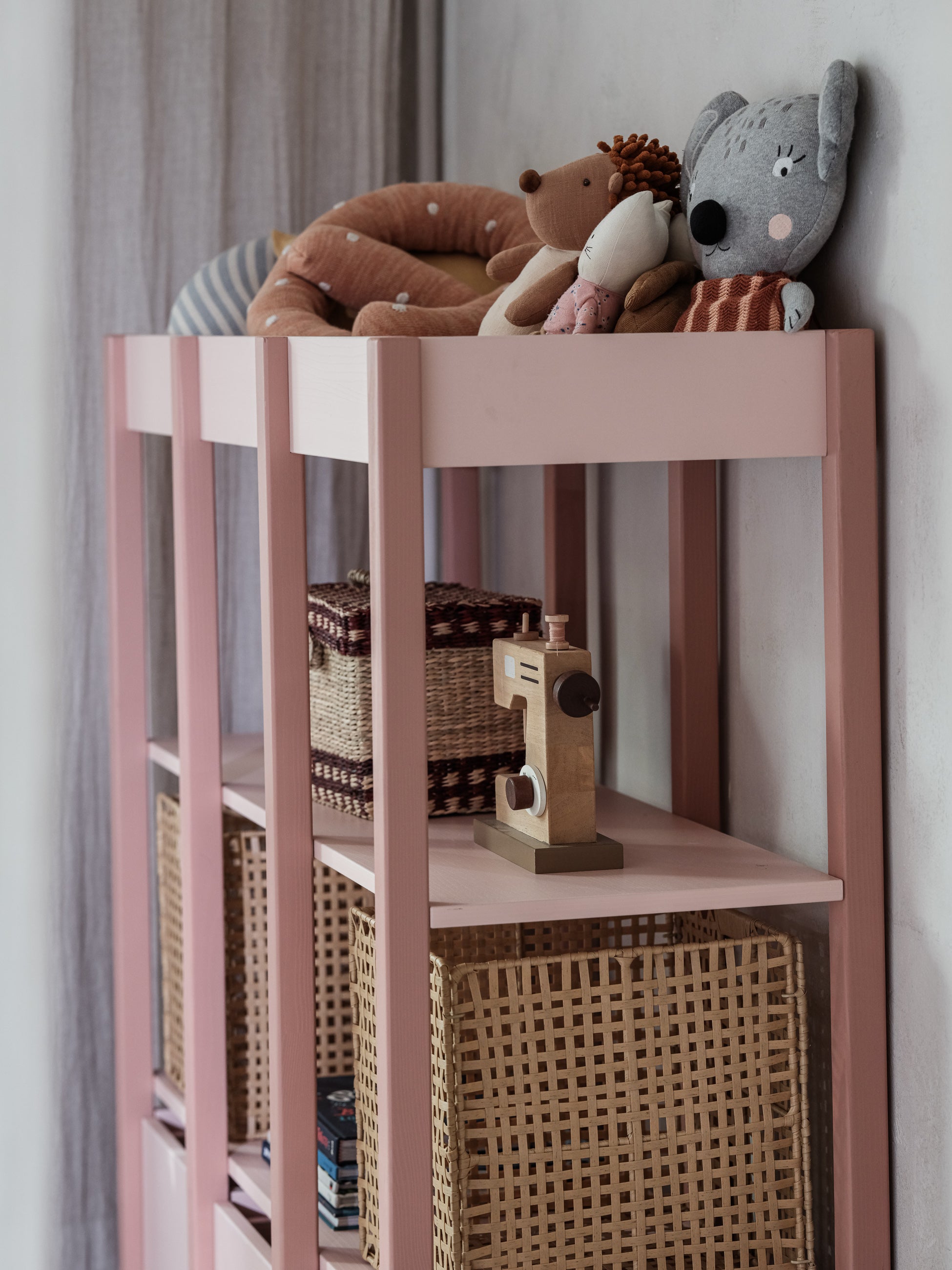 Wood Luck - Bücherregal Tweens pink-coral